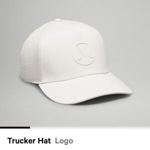Lululemon Trucker Logo Hat in Bone